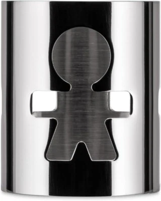 Girotondo Portatovaglioli Uomo Traforato in Acciaio Inox Lucidato a Specchio  - Immagine 1 di 4