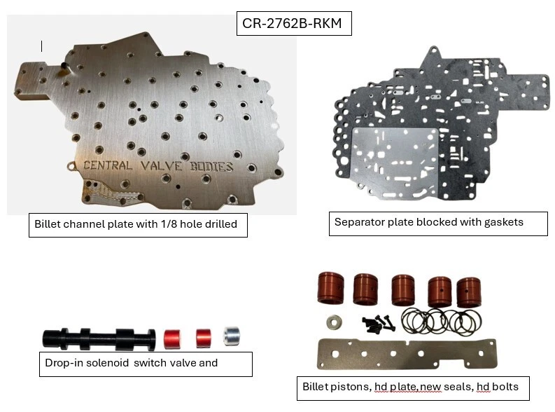 Valve Body Rebuild Kit, 65RFE, 66RFE, 68RFE , 2010-2018, Blocked, Billet - Image 1 of 1