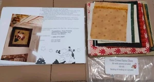 VINT NANCY SMITH WALL QUILT KIT  Fabric & Instructions  "HERE COMES SANTA CLAUS" - Picture 1 of 8
