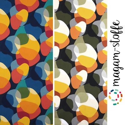 MAGAM-Stoffe "Sixties" Design Baumwollstoff aus Frankreich ÖKO-TEX Meterware - Bild 1 von 4