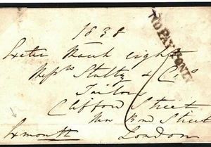 GB FREE Fronte Storico 3° Visconte Exmouth Autografo Spiegativo 1838 39a.3 - Foto 1 di 4