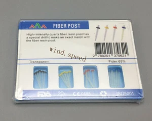 Dental Quartz Fiber Post Resin Screw Straight Root Canal Pins + 4 Drills 1.0-1.8 - Picture 1 of 14