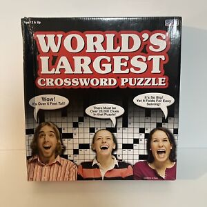 Ideal World's Largest Crossword Puzzle  New  Damages Box  Age 14+ Word Game