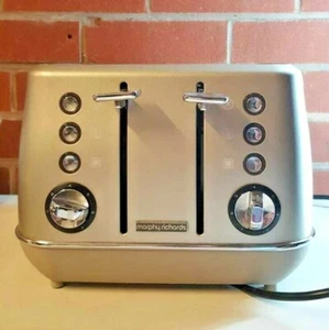 MORPHY RICHARDS Evoke Premium 4-Slice Toaster - Platinum - Picture 1 of 7