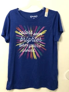 Mudd T-Shirt - Colors Seem Brighter When You're Around Tee. Size 12 & 16 - Picture 1 of 6
