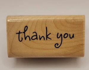 Danke 93473G Wort Satz Inkadinkado Holz montiert Gummistempel - Bild 1 von 5