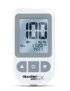 GLUCOMEN areo GK BZ+ß-Keton-Gerät mg/dl +10 Teststreifen OVP v.med.Fachhändler - Bild 1 von 1
