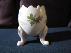 Porcelain Egg Shaped Three Leg Footed Vase Light Pink - Picture 1 of 7