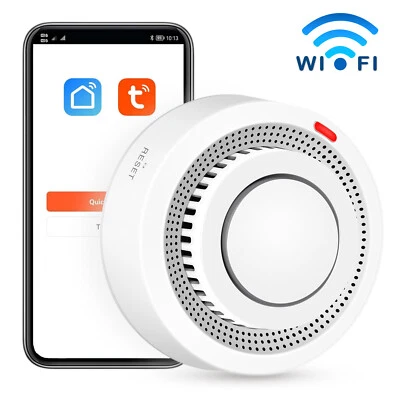 ABUS Wi-Fi Rauchmelder WLAN Smart Feuermelder mit Batterien Smartlife Funkrauchmelder