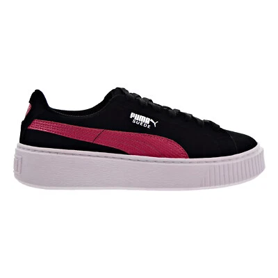 Puma Suede Platform Snk Jr Big Kid's Shoes Puma Black-Love Potion 363906-01 - Image 1 of 4