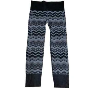 Leggings Lululemon Ebb To The Street sin costuras pizarra negros gris patrón Chevron 6 - Imagen 1 de 10