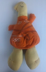 Official Olympic Games Athens 2004 Phevos Plush Orange Mascot Greece Souvenir - Picture 1 of 4