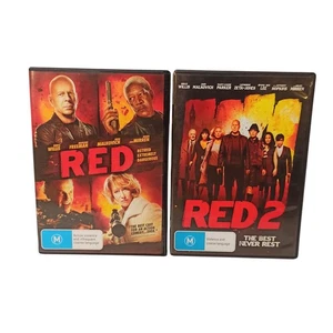 Red 1 2 DVD Action Comedy Crime Espionage Thriller Military Region 4 VGC - Picture 1 of 20