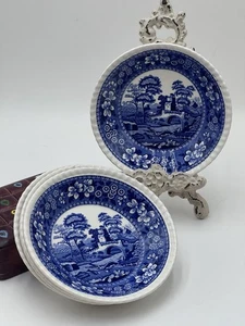 Copeland Spode Blue Tower England 5er Set Desert/Berry/Obst/Saucenschalen 5,5" - Bild 1 von 8