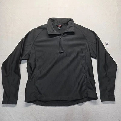 Tru-Spec Jacket Solid Black Grid Fleece 1/4 Zip Tactical Long Sleeve Men's XL - Image 1 of 4
