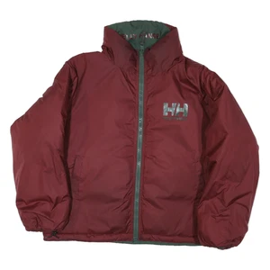 Chaqueta reversible HELLY HANSEN para mujer borgoña y verde M nailon cremallera exterior cálida - Imagen 1 de 6