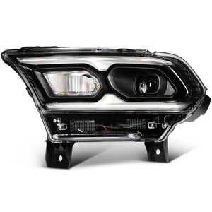Left Driver Side Headlight Assembly For 2021-2024 Dodge Durango Black w/LED DRL - Picture 1 of 11