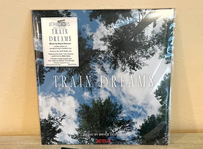TRAIN DREAMS  Original Score  Bryce Dessner | Orange/Black Marbled Vinyl FYC New - Image 1 of 4