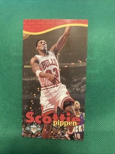 Tarjeta de baloncesto Fleer NBA Jam Session 1995-96 troquelada Scottie Pippen #D16 ¡NBA! - Imagen 1 de 10