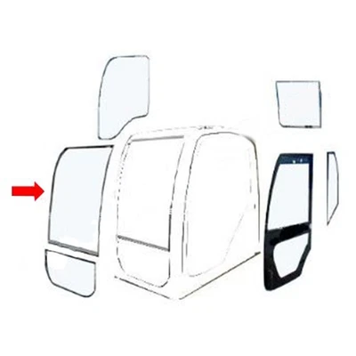 Vidrio superior delantero para parabrisas para excavadora Kobelco SK70SR SK235SR YT02C01156P1 Foto 1 de 4