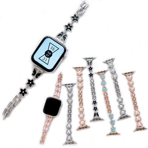 Jewelry Bangle For Apple Watch Band Butterfly Stars Strap 40 41 42 44 45mm 38mm - Picture 1 of 21