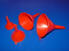 Lot of 4 Plastic Funnels for Draining, Kitchen, 