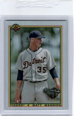 MATT MANNING 2020 BOWMAN CHOME '90 BOWMAN REFRACTOR TIGERS K3 - Image 1 of 2