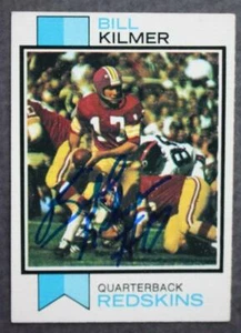 Washington Redskins Star QB Billy Kilmer signed / autographed 1973 Topps card--- - Picture 1 of 1