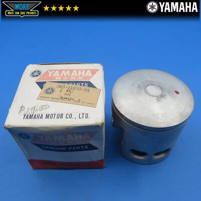 NEW GENUINE OEM YAMAHA 1972 DT2 RT2 MX 250 PISTON .25 OVERSIZED 365-11635-01-00 - Image 1 of 4