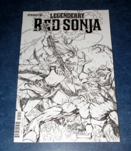 LEGENDERRY RED SONJA #2 B 1:10 SERVIO DAVILA B/W variante 1a impresión DINAMITA CASI NUEVO - Imagen 1 de 1