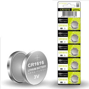5x PILAS BOTON BATERIA CR1616 DE LITIO 3V LITHIUM BATTERY 1616 - Imagen 1 de 6