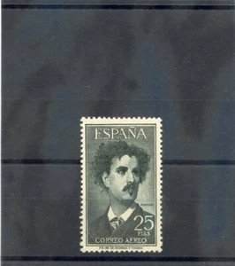SPAIN Sc C158 (SG 1229)**EN MUY BUEN ESTADO 1956 25p NEGRO VERDOSO $90 - Imagen 1 de 1