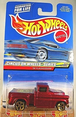 2000 Hot Wheels #25 Circus on Wheels Series 1/4 '56 FLASHSIDER Red w/Gold 5DotSp - Image 1 of 4