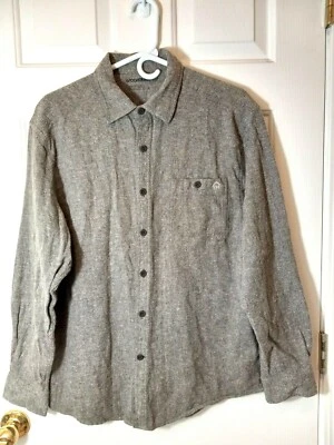 WOLVERINE Men's Gray Cotton Long Sleeve Button Shirt Size L - Image 1 of 4