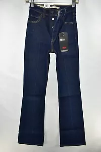 New Levi's Premium Ribcage Bootcut High Rise Big E Blue Jeans Womens Size 23x33 - Picture 1 of 10