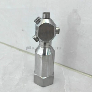 3/4" Auto-Rotate Tank Nozzle - Fluid-Driven 360° for Barrels & Chem Tanks - Picture 1 of 5