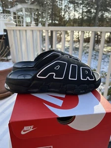 Nike Air More Uptempo Slide OG Black White Men’s Size 11 Brand New - Picture 1 of 8