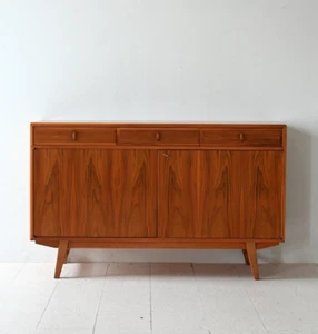 MidCentury Sideboard Facett Bodafors in noce, design scandinavo vintage, 50s - Picture 1 of 10