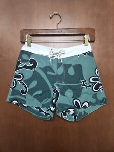 Women's ~Toes On The Nose~ Hawaiian Floral Print Volleyball/Boardshorts Size 0