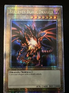 Yugioh READ Quarter Century Secret Rare LC01-EN006 Red Eyes Black Dragon - Picture 1 of 2