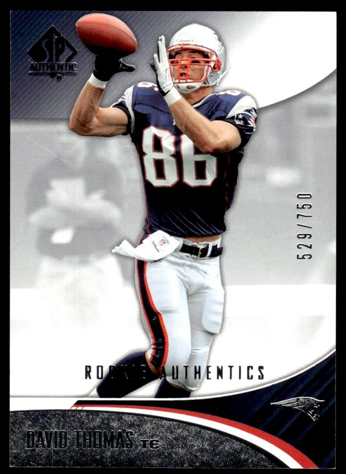 2006 SP Authentic David Thomas Rookie 529/750 New England Patriots #97 R137 - Image 1 of 2