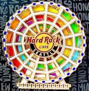 2021 HARD ROCK CAFE SEATTLE 3D GREAT WHEEL SPINNING RIESENRAD LE PIN - Bild 1 von 2