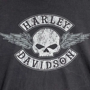Vintage Harley Davidson Motorcycles Barnett EL PASO Texas Size 3XL Skull 2004 - Picture 1 of 12
