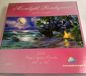 MOONLIGHT RENDEZVOUS Puzzle 1000 pz puzzle MOON WATER SCENE #80164 SunsOut - Foto 1 di 4