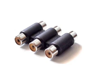 CONECTOR 3 RCA HEMBRA a 3 RCA HEMBRA para AUDIO VÍDEO - Imagen 1 de 1