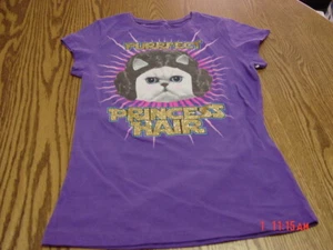 Girls Purple Perfect Princess Hair Pullover Top - Picture 1 of 2