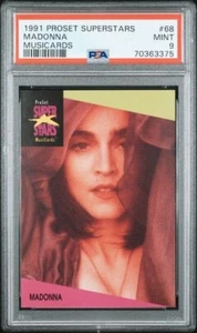 1991 Pro Set SuperStars Musicards #68 MADONNA Singer Actress PSA 9 MINT - Picture 1 of 2