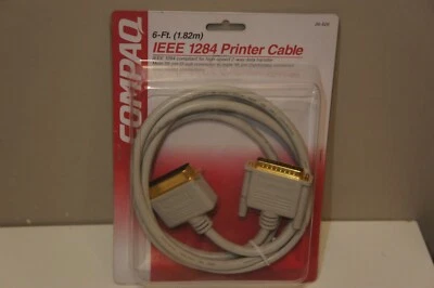 COMPAQ-IEEE 1284 Printer Cable 16 Ft MALE 25-PIN TO MALE 36-PIN CENTRONICS - Image 1 of 4