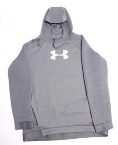 Under Armour Hoodie Herren M Coldgear grau, gesteppte Raglanärmel, Kängurutasche - Bild 1 von 11
