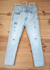 American Eagle Outfitters Airflex 360 Light wash Distressed Denim Jeans 28 x 28 - Bild 1 von 7